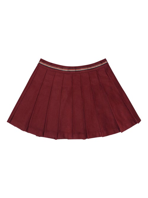 Jupe Plissée Fille  Coton Gabardine   LONDON - La Faute à Voltaire - Kiabi