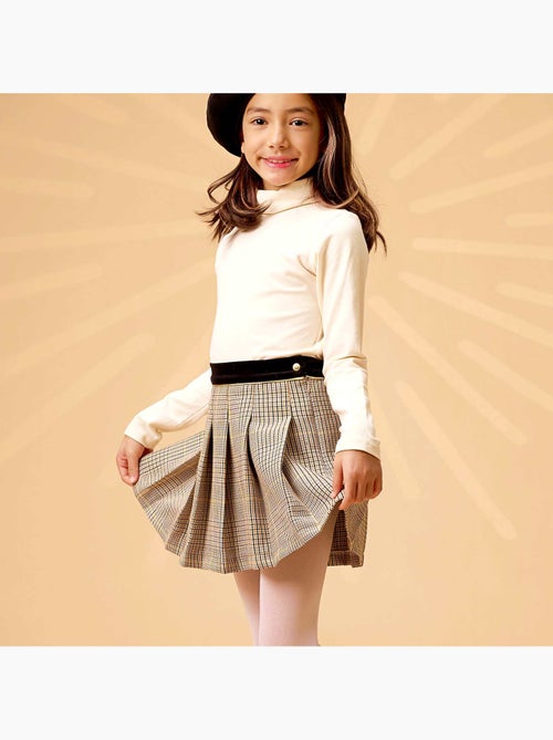 Jupe Plissée Hiver   Carreaux Tartan   LONDON - La Faute à Voltaire - Kiabi