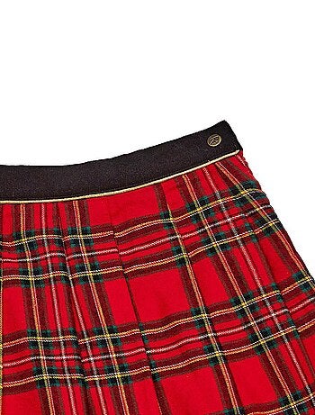 Jupe Plissée Hiver Carreaux Tartan LONDON - La Faute à Voltaire