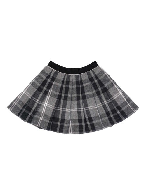Jupe Plissée Hiver   Laine Carreaux Tartan   LONDON - La Faute à Voltaire - Kiabi