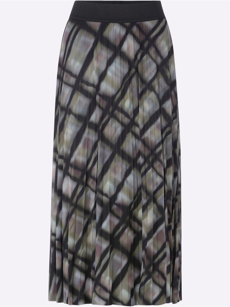 Jupe plissée motif à carreaux - taille standard - helline Noir Vert - Kiabi