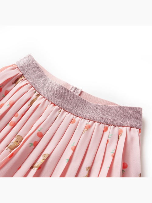 Jupe Plissée Pour Enfant Coton - VidaXL - Kiabi