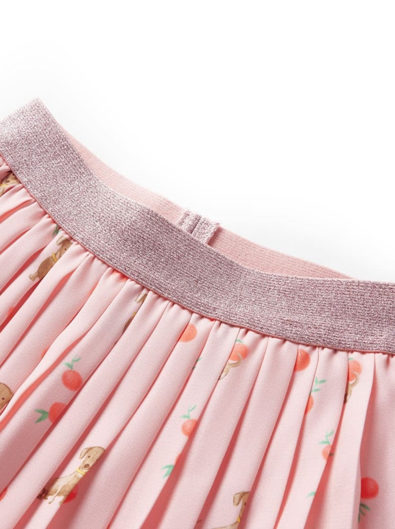 Jupe Plissée Pour Enfant Coton - VidaXL Orange - Kiabi