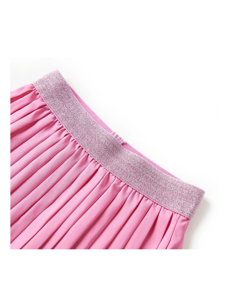 Jupe Plissée Pour Enfant Polyester - VidaXL Rose - Kiabi