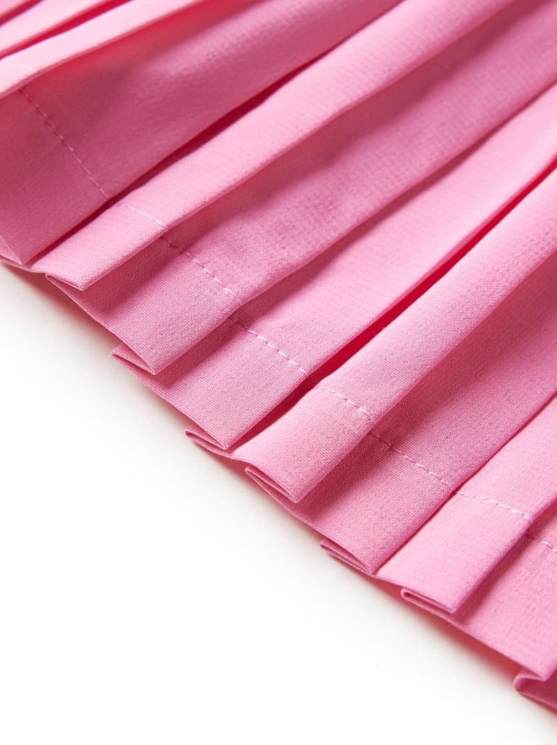 Jupe Plissée Pour Enfant Polyester - VidaXL Rose - Kiabi