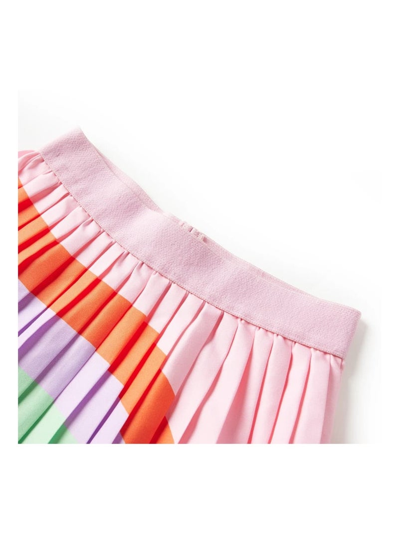 Jupe Plissée Pour Enfant Polyester - VidaXL Rose - Kiabi