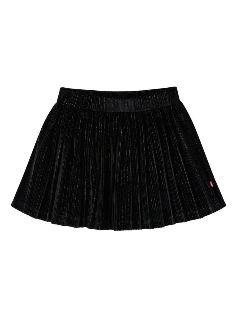 Jupe Plissée Pour Enfant Tissu - VidaXL Noir - Kiabi
