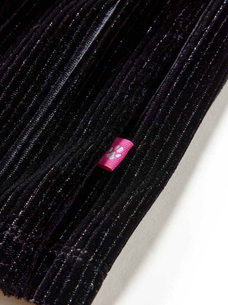 Jupe Plissée Pour Enfant Tissu - VidaXL Noir - Kiabi