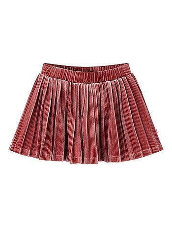 Jupe Plissée Pour Enfant Velours - VidaXL