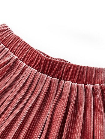 Jupe Plissée Pour Enfant Velours - VidaXL