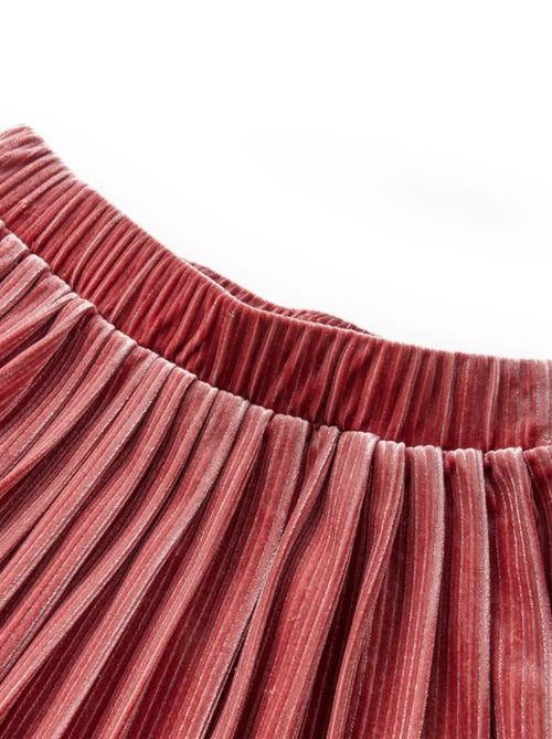 Jupe Plissée Pour Enfant Velours - VidaXL - Kiabi