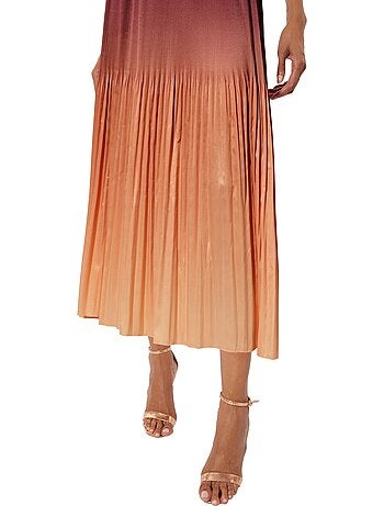 Jupe Plissée Satin Mat élégant - Taille Standard - helline