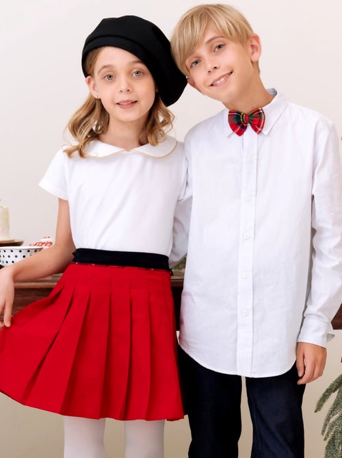 Jupe Plissée Velours    Spéciale Noël  LONDON - La Faute à Voltaire - Kiabi