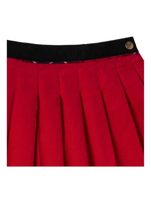 Jupe Plissée Velours    Spéciale Noël  LONDON - La Faute à Voltaire - Kiabi