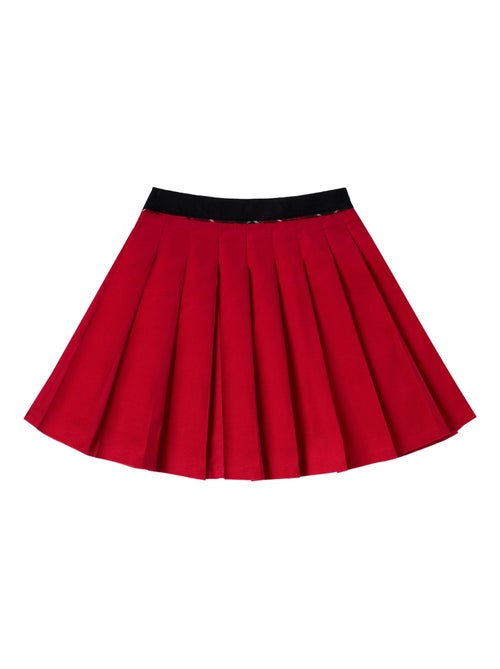 Jupe Plissée Velours    Spéciale Noël  LONDON - La Faute à Voltaire - Kiabi