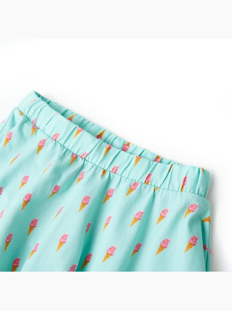 Jupe Pour Enfant Coton - VidaXL Vert - Kiabi