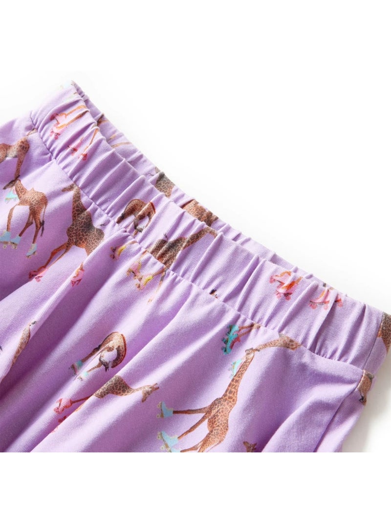 Jupe Pour Enfant Coton - VidaXL Violet - Kiabi