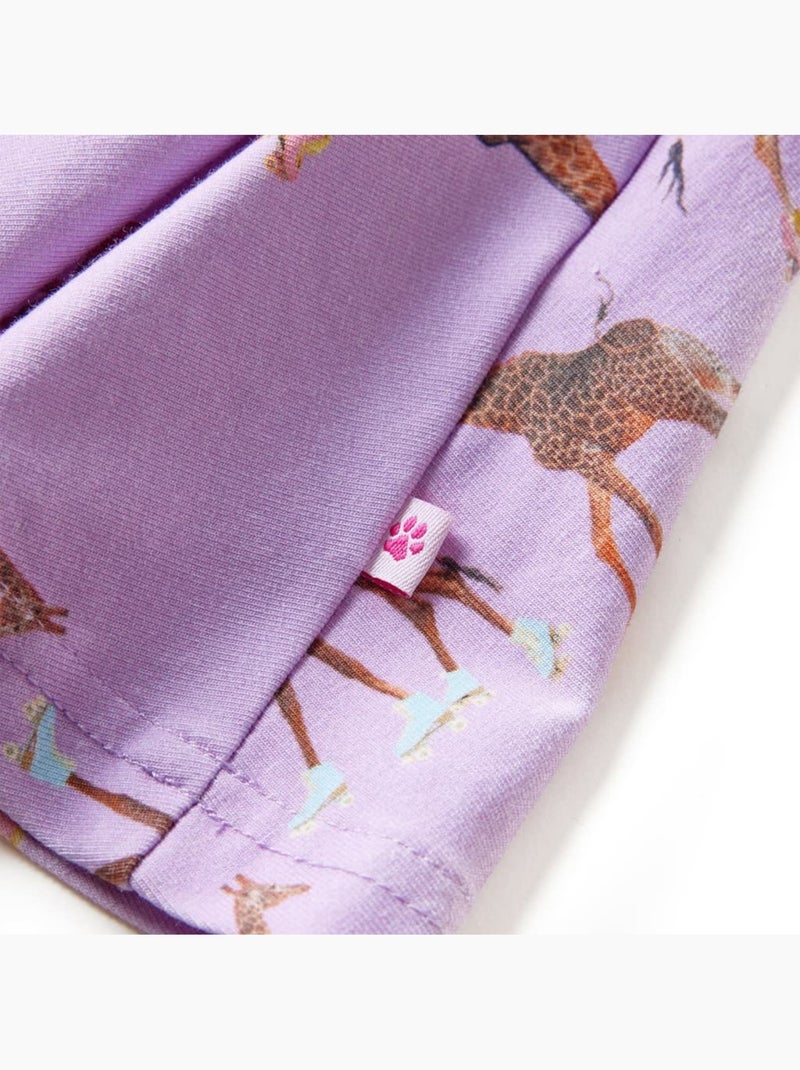 Jupe Pour Enfant Coton - VidaXL Violet - Kiabi