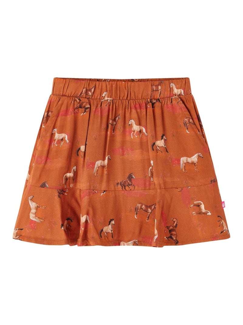 Jupe Pour Enfant Fibre - VidaXL Camel - Kiabi
