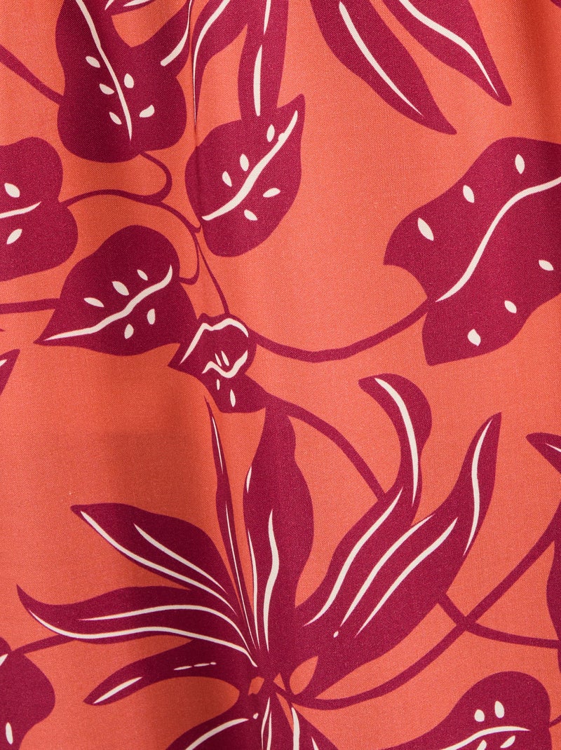 Jupe pure viscose Climatyl - Damart Orange - Kiabi