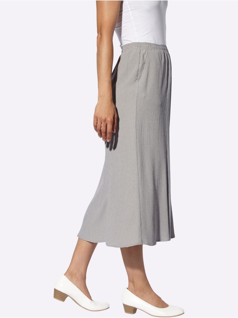 Jupe Qualité Crêpe - Taille Standard - Witt Gris - Kiabi
