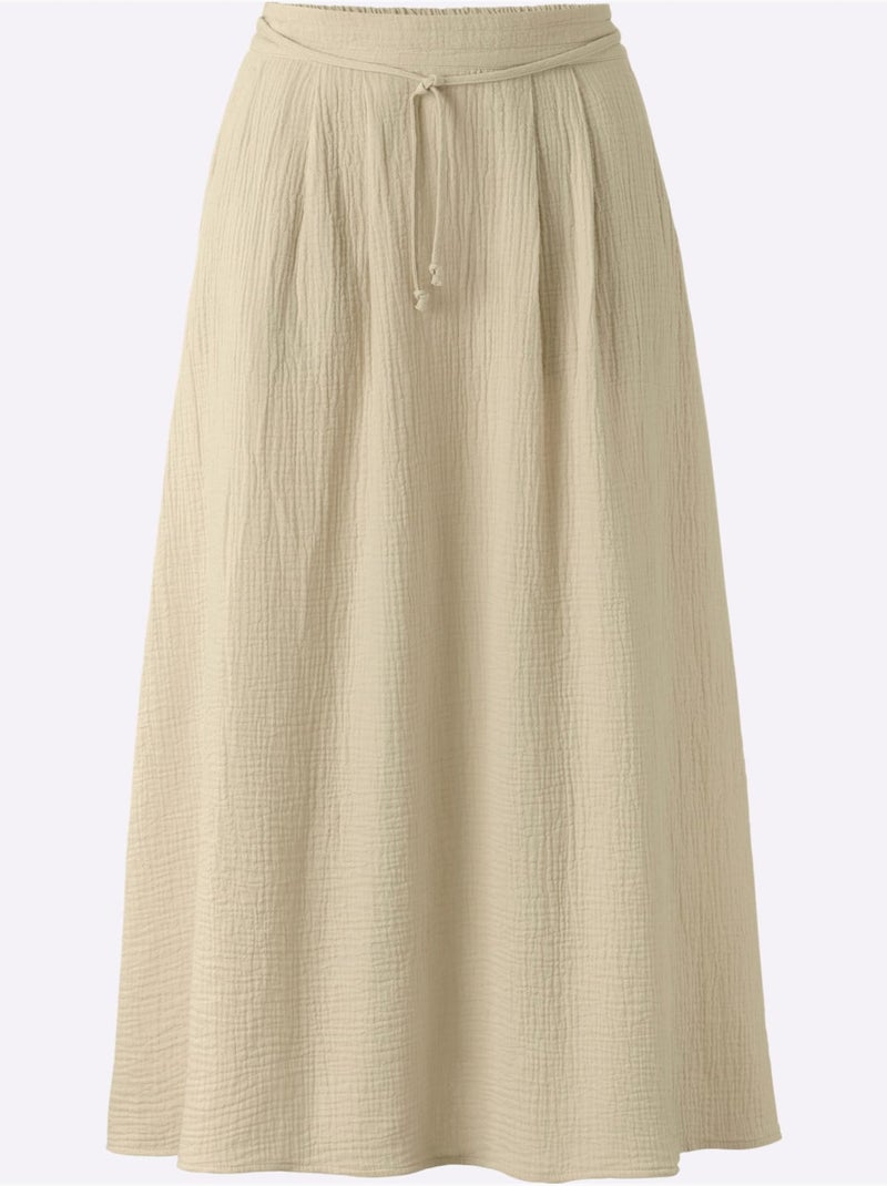 Jupe Qualité Mousseline - Taille Standard - Witt Sable - Kiabi