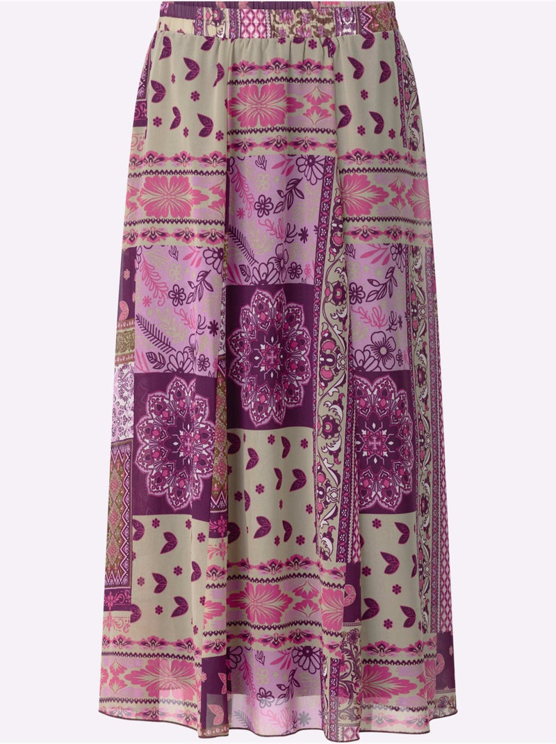 Jupe qualité tissée - taille standard - moda vilona Violet - Kiabi