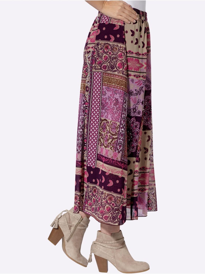 Jupe qualité tissée - taille standard - moda vilona Violet - Kiabi