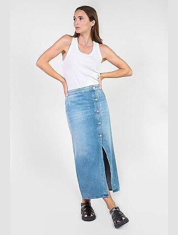 Jupe RAPHI droite en jeans 'Le Temps Des Cerises'