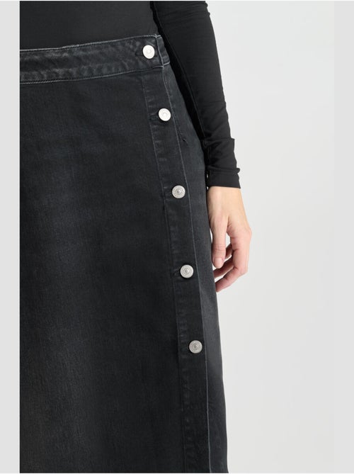 Jupe RAPHI droite en jeans 'Le Temps Des Cerises' - Kiabi