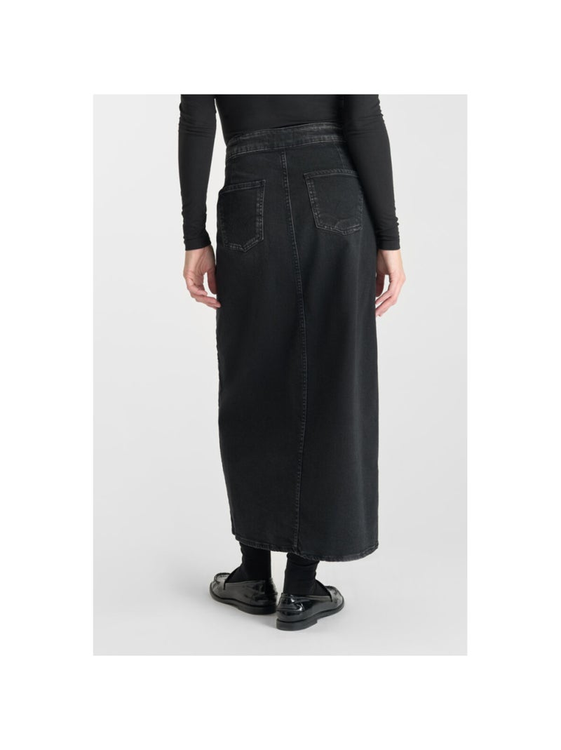 Jupe RAPHI droite en jeans 'Le Temps Des Cerises' Noir - Kiabi