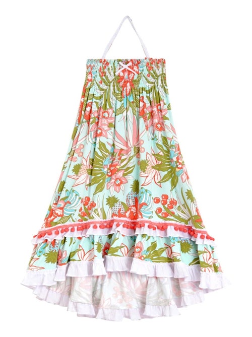 Jupe/ Robe Longue Été  2-en-1 pour   Fleurs Hawaï   IBIZA - La Faute à Voltaire - Kiabi