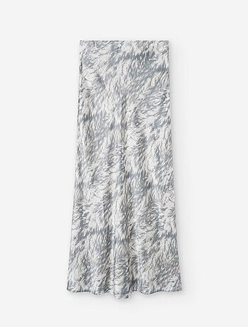 Jupe Satinée avec Motif