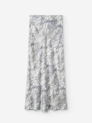 Jupe Satinée avec Motif