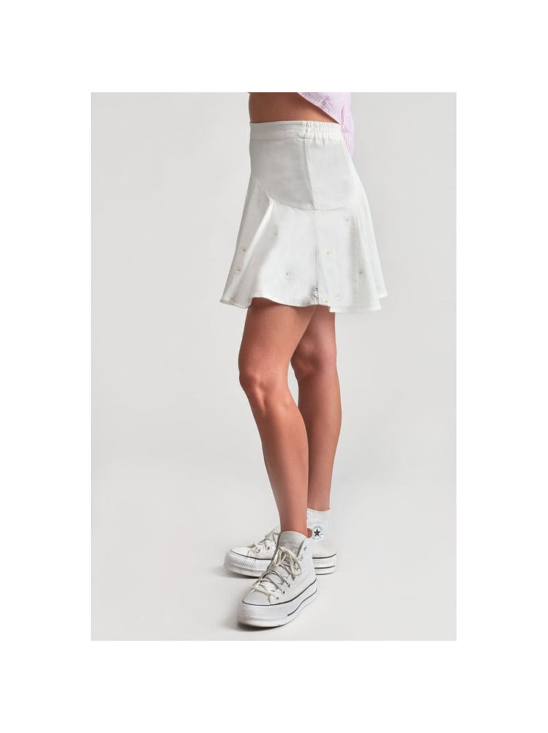 Jupe SHELAGI evasée, patineuse 'Le Temps Des Cerises' Blanc - Kiabi