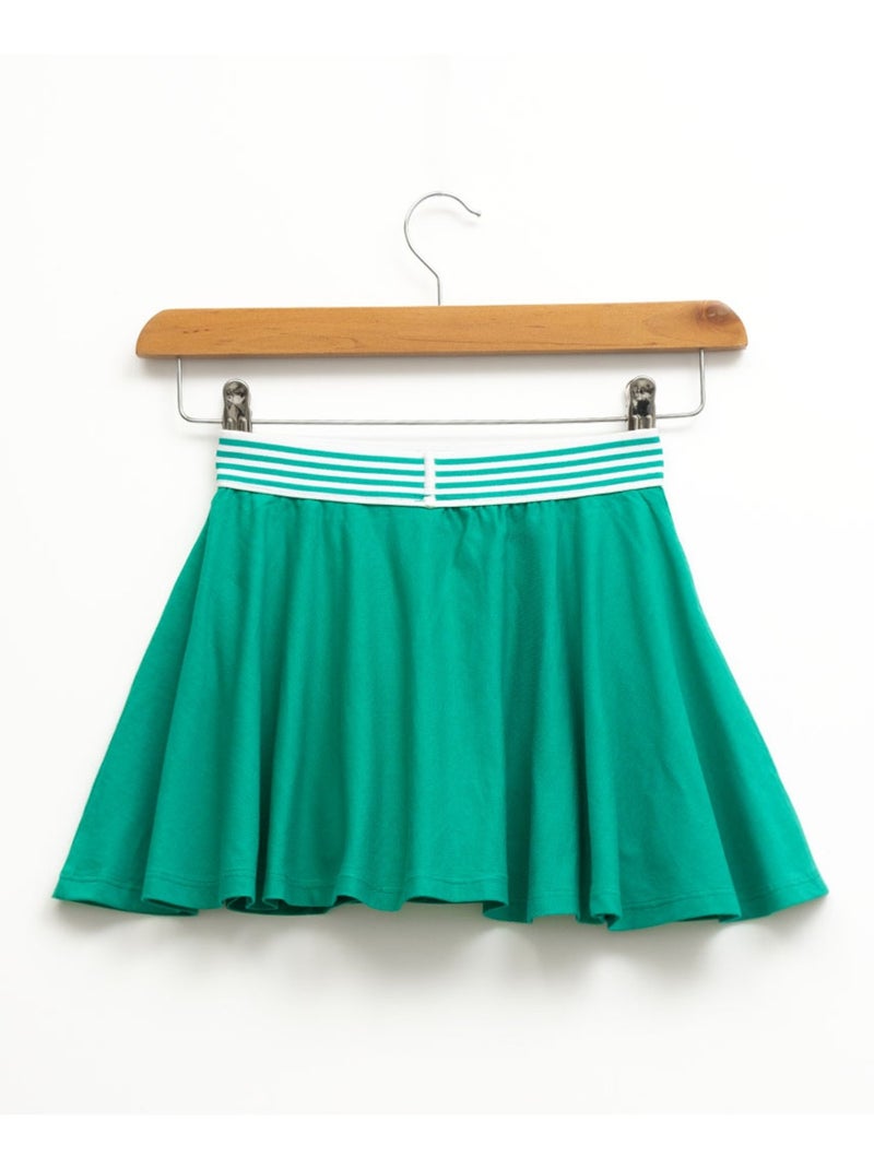 Jupe short 100% coton - Terre de Marins Vert - Kiabi