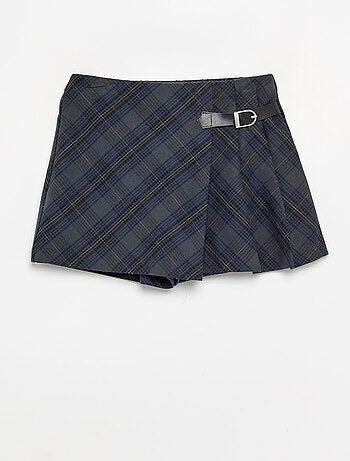 Jupe short à carreaux