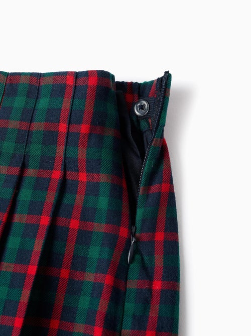 Jupe-short à carreaux You&Me - Kiabi