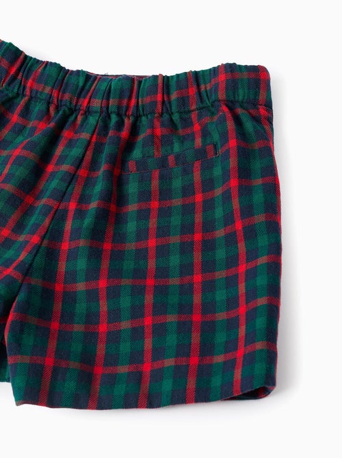 Jupe-short à carreaux You&Me - Kiabi
