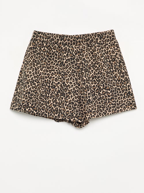 Jupe short à motif - Kiabi
