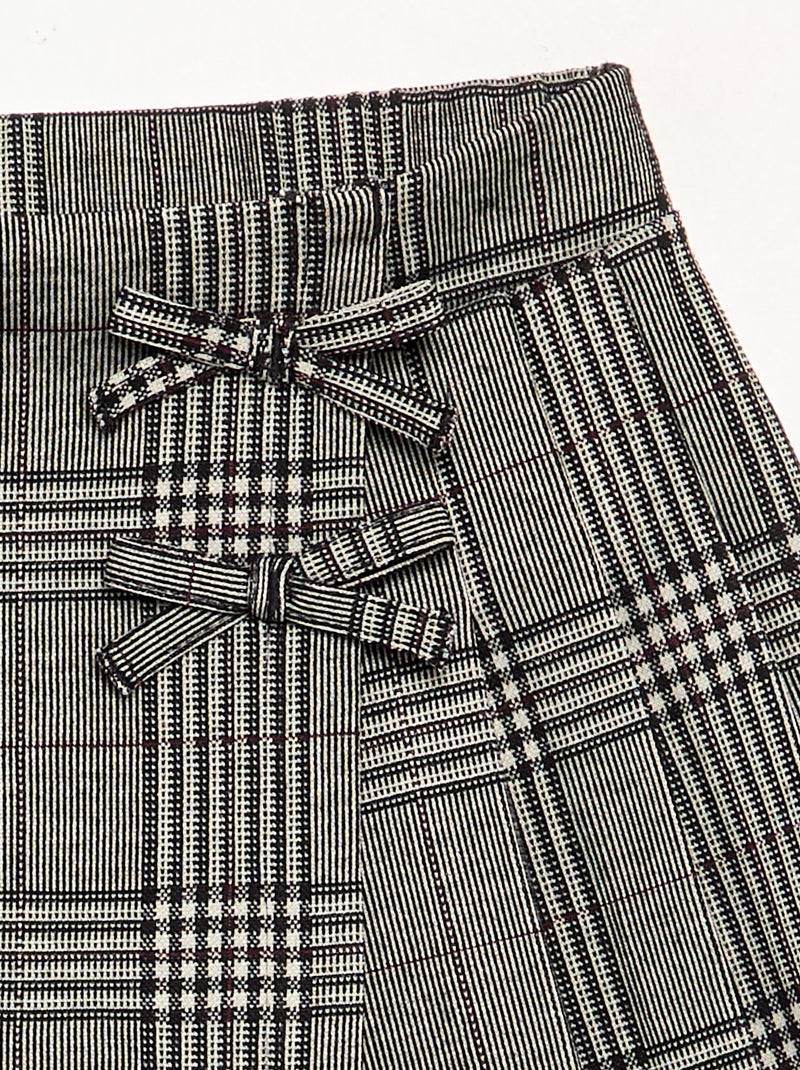Jupe short à motif Gris - Kiabi
