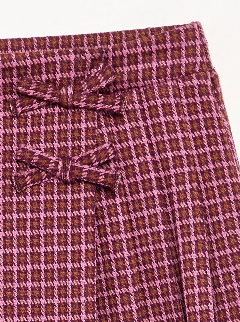 Jupe short à motif Rose - Kiabi