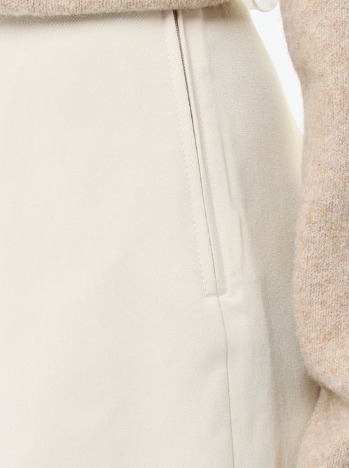 Jupe short à taille haute - Kiabi