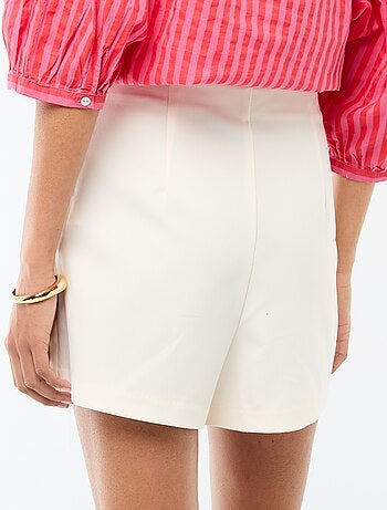 Jupe short à taille haute