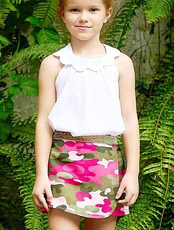 Jupe Short Camouflage - Deux-en-Un JADE - La Faute à Voltaire