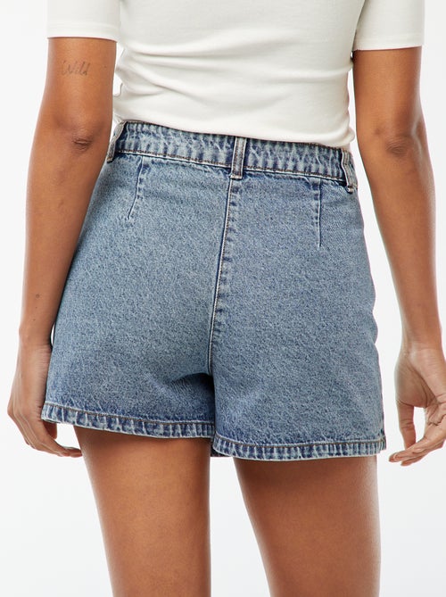 Jupe short courte en denim - Kiabi