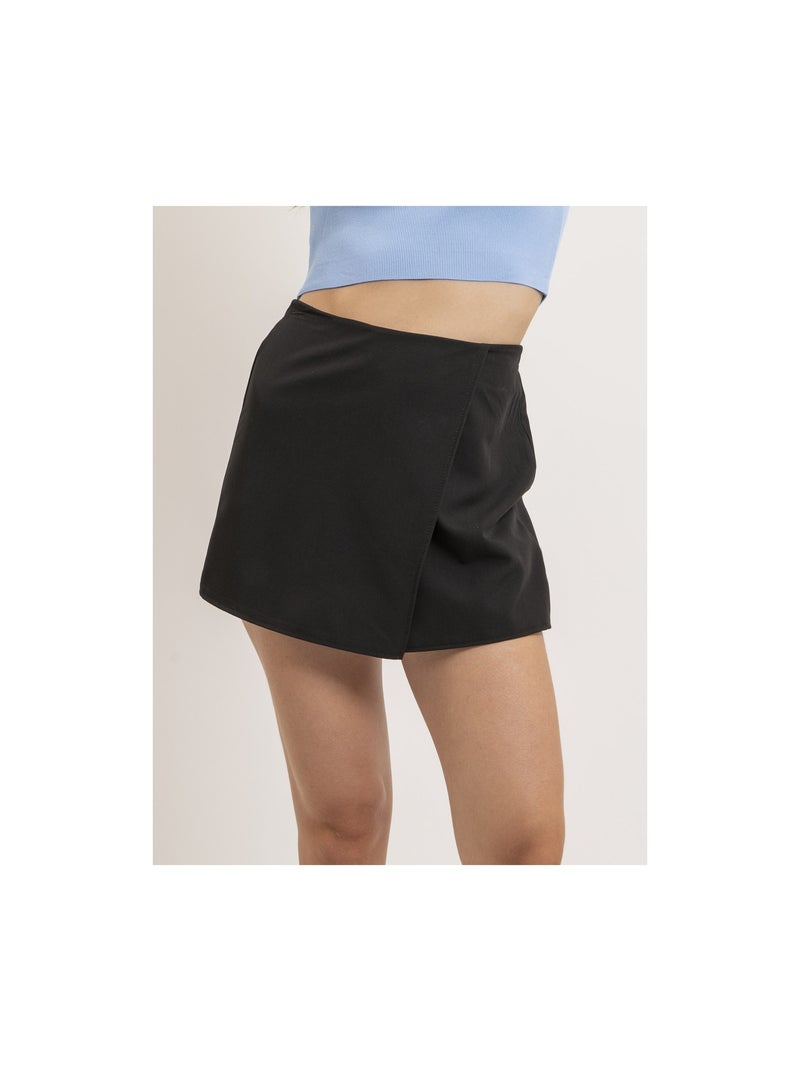Jupe short courte portefeuille XAKO Noir - Kiabi