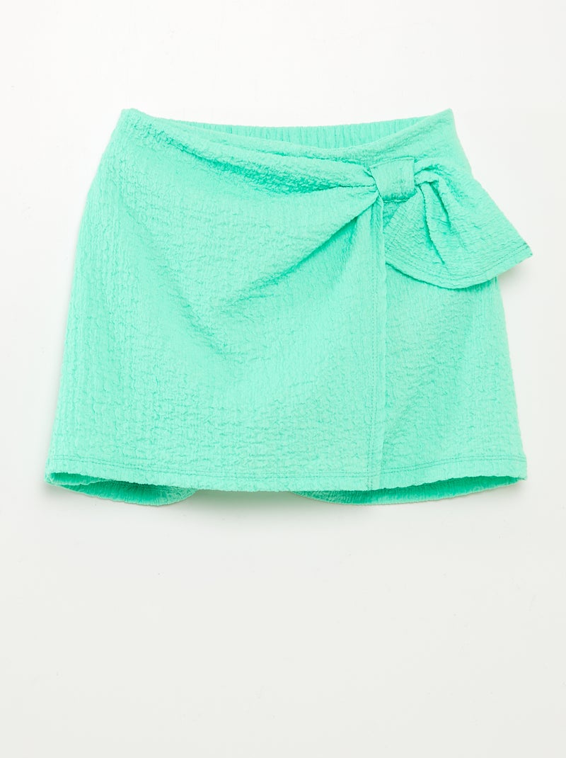 Jupe short courte VERT - Kiabi