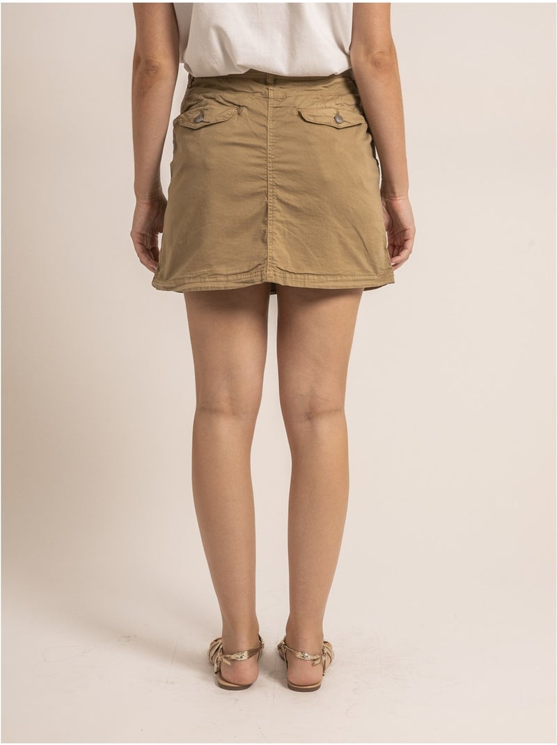 Jupe-short courte xomia Beige - Kiabi