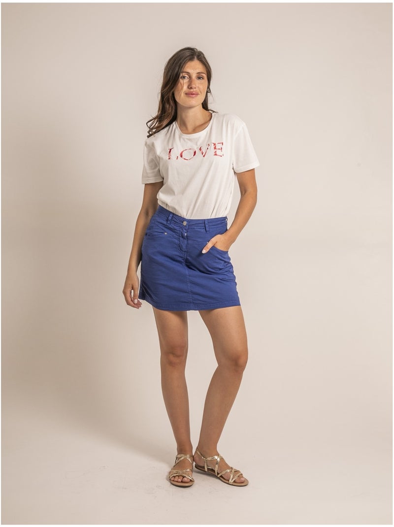 Jupe-short courte xomia Bleu roi - Kiabi